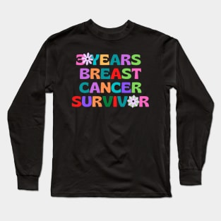 3 years breast cancer survivor Long Sleeve T-Shirt